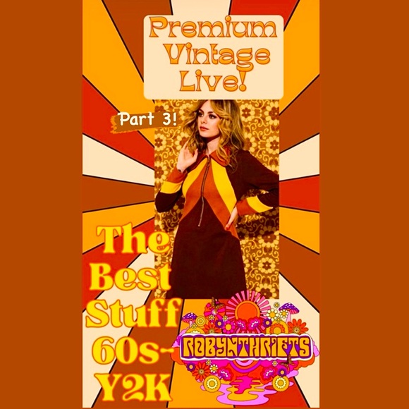 Vintage Tops - Premium Vintage Live Nov 10th Sunday @6:00 pm EST! One of a Kind Pieces